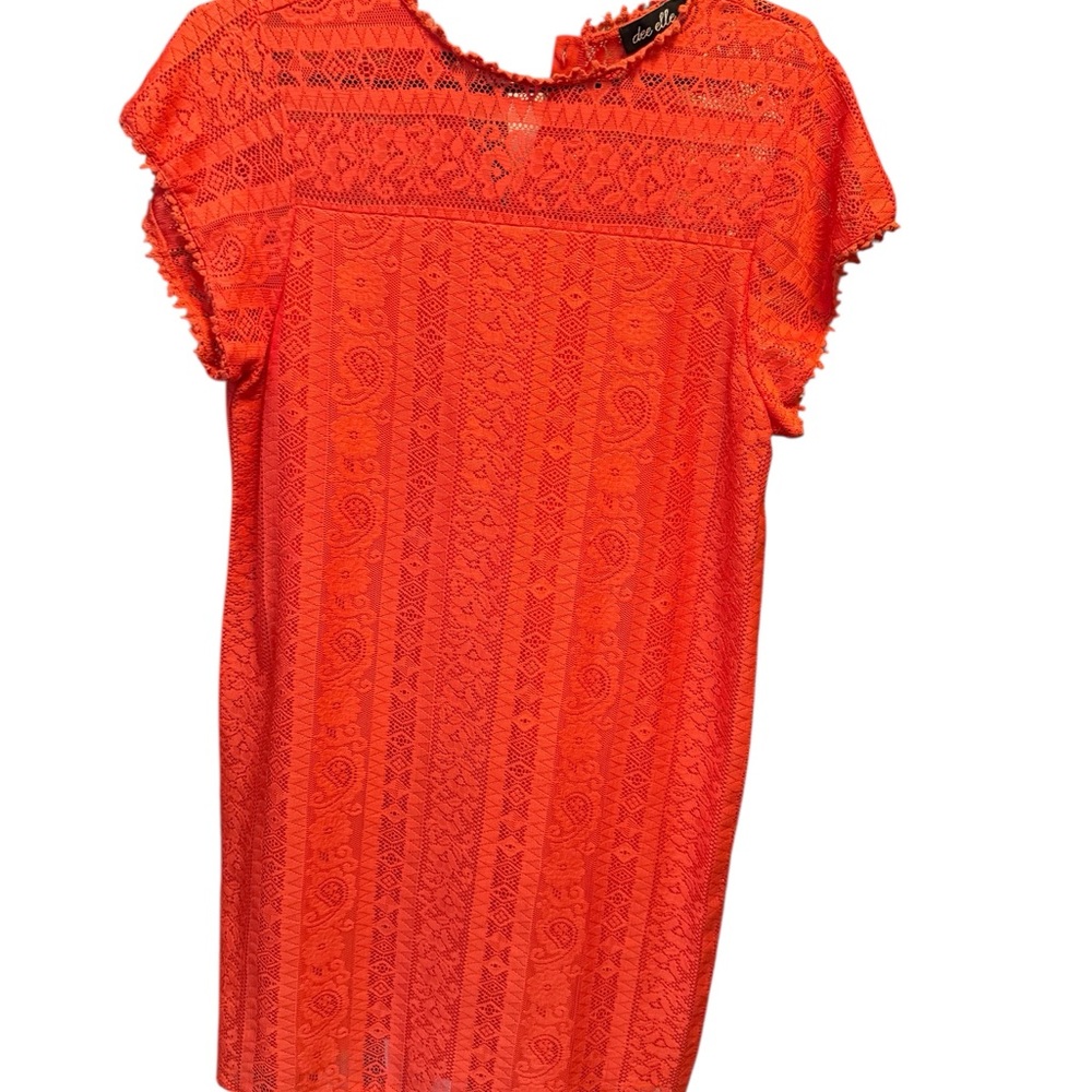 B7 Dee Elle Vibrant Orange Mini Dress